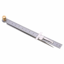Steel Ruler and Feeler Gauge 12cm Dual Function Tool for Accurate Depth and Gap Measurement