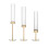 Strong Iron Candle Possessors Set mit 3-Galvanisiertes Gold o 1
