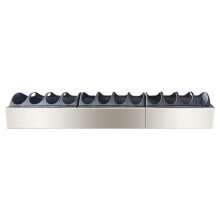 Rectangular Chicken Feeder For Outdoor Use-Double slot 60x11x4.