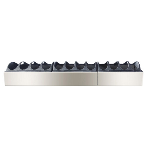 Rectangular Chicken Feeder For Outdoor Use-Double slot 60x11x4.