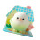 Grappige massale vogel standbeeld ornament voor bureau-wit groen 1