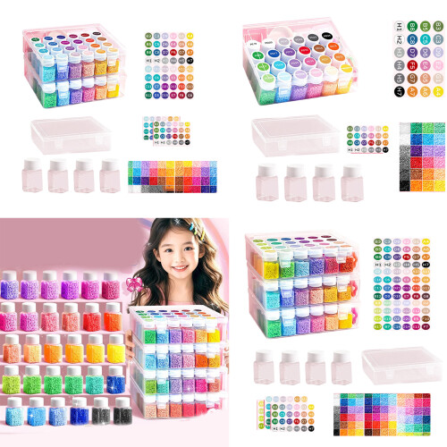 Complete Beads Art Set Includes Safe-48 colors standard m 2