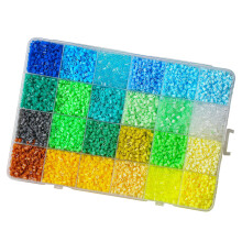 2.6mm Colorful Craft Beads Set 24 Color Plastic Beads-sum