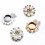 Pearls Rhinestones Embellished Cufflinks Clips-silver 4