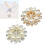 Pearls Rhinestones Embellished Cufflinks Clips-silver 2