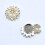 Pearls Rhinestones Embellished Cufflinks Clips-silver 5