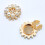 Pearls Rhinestones Embellished Cufflinks Clips-silver 6