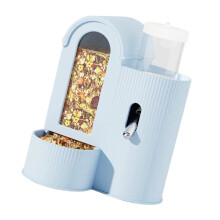 Hamster Food Waterer 2In1 Design With Detachable Bowl-Blue