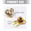 Heart Shaped Alloy Cufflinks Clip Decorative Button Clip-silver 3