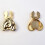 Heart Shaped Alloy Cufflinks Clip Decorative Button Clip-silver 5