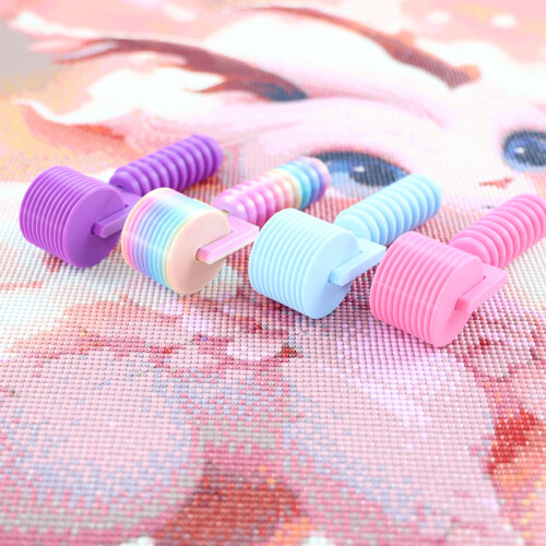 Les rouleaux d'art à perles ergonomiques avec poignée-Rose 1