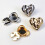 Heart Shaped Alloy Cufflinks Clip Decorative Button Clip-silver 6
