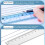 Math Compass and Protractor Set with Ruler, Eraser, Sharpener, blue 3