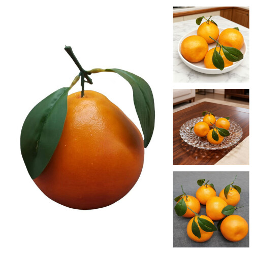 Article de décoration d'oranges en mousse, ornement d'agrumes 1