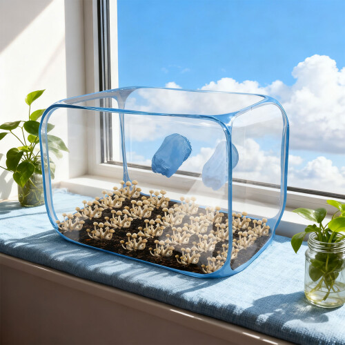 Transportable Pliable Still Air Box For Mushroom-Black 1