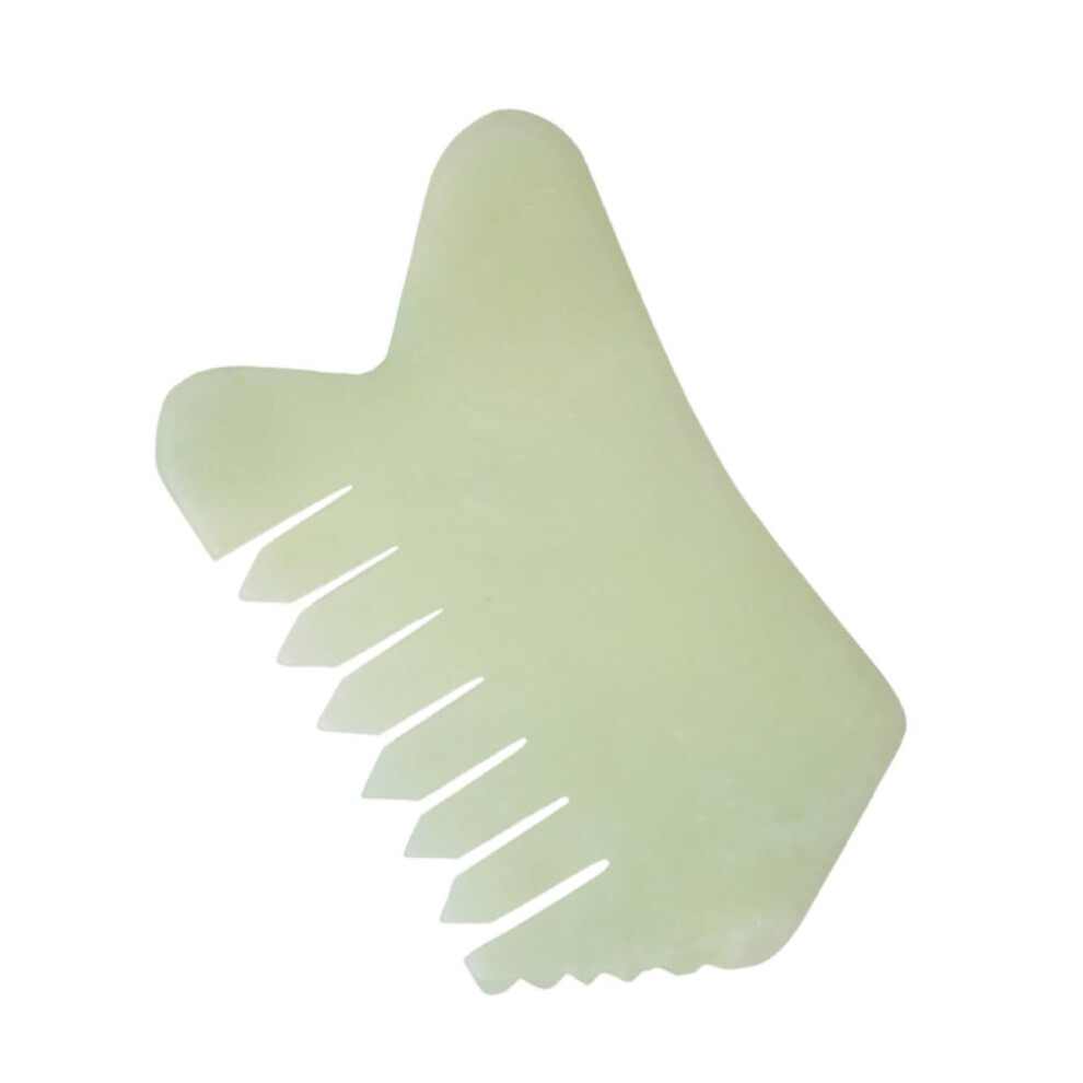 1 piece jade facial massager scalp care for relaxing massage promotes blood circulation smooth surface for selfmassage