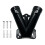 Windproof Flagpole Base Wall Mount for Outdoor Flags-Black 1