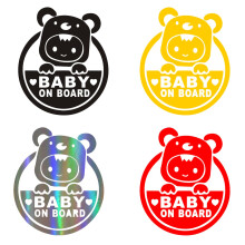 Baby on Board Sticker Pack Of 4 Car Warning Signs Vinyl UV Protected Waterproof