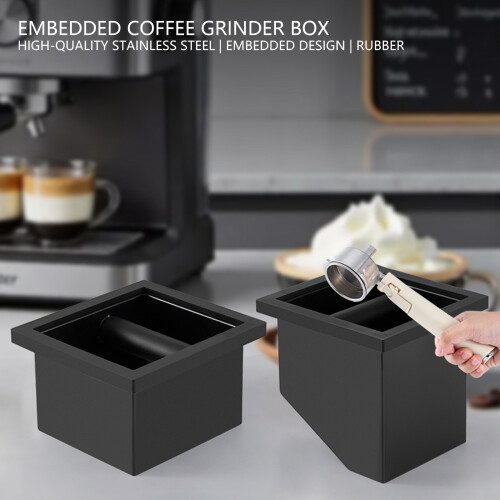 Elegant Untarnished Coffee Waste Container-Oblique mouth 2