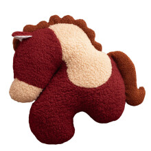 Ponies Shape PP Cotton Stuffed Pillow Cushion Safe For-Red