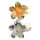 Elegant Flower Button Covers Cufflinks Shirt Collar-silver 2