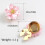 Pearlized Floral Cufflinks Clip Decorative- light purple1 3