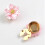 Pearlized Floral Cufflinks Clip Decorative- light purple1 4