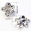 Elegant Flower Button Covers Cufflinks Shirt Collar-silver 4
