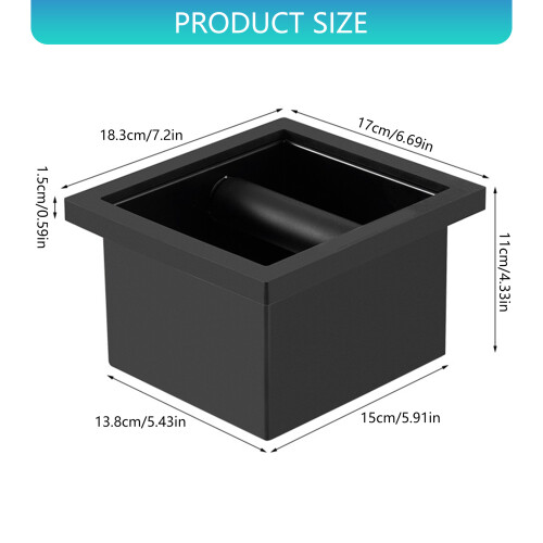 Space Saving Coffee Waste Container Sliding Rut Constructed-F 2
