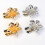 Elegant Flower Button Covers Cufflinks Shirt Collar-silver 5
