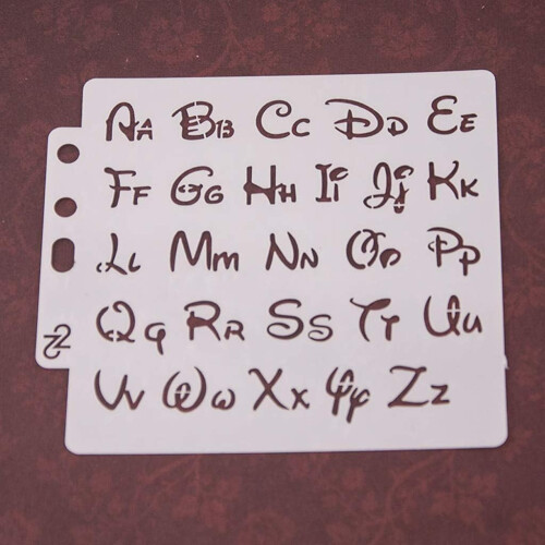Stencil template, letters, craft stencils, reusable template for home, school, handicrafts, course training 2