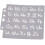 Stencil template, letters, craft stencils, reusable template for home, school, handicrafts, course training 2