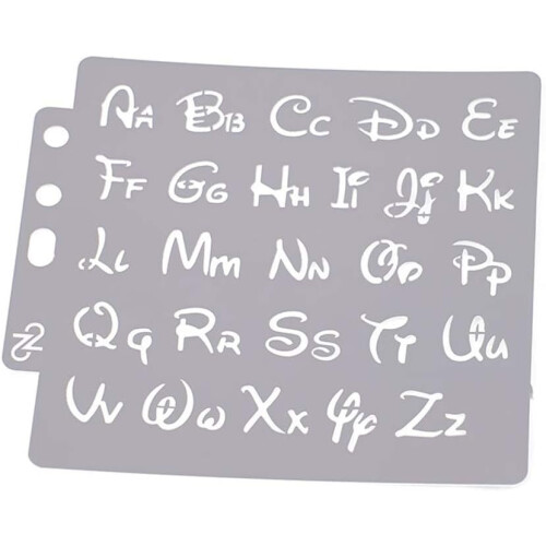 Stencil template, letters, craft stencils, reusable template for home, school, handicrafts, course training 1