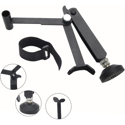 Folding Motorcycle Support Stand, NonDeformable Material, Adjustable Height, Universal Compatibility, Bike Maintenance 2