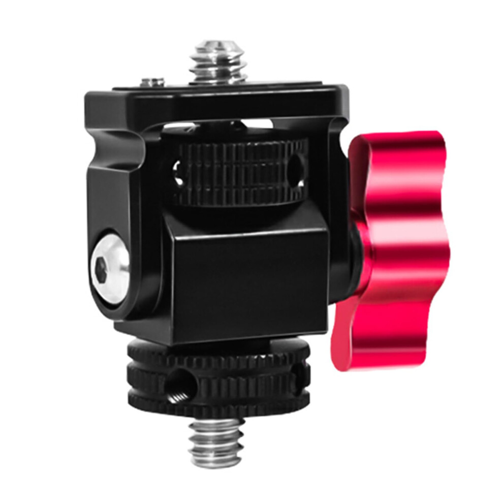 Cold Shoe Mount Adapter 1/420 Quick Release Microphone Monitor Holder Bracket For 360 Swivel Camera Tripod Light 9412369043993