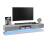 TV Unit 180cm Bloom - White & Grey Gloss Doors 4
