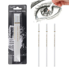 White Charcoal Drawing Pencils, Professional Drawing Charcoal Pencil, Smooth Colour Core