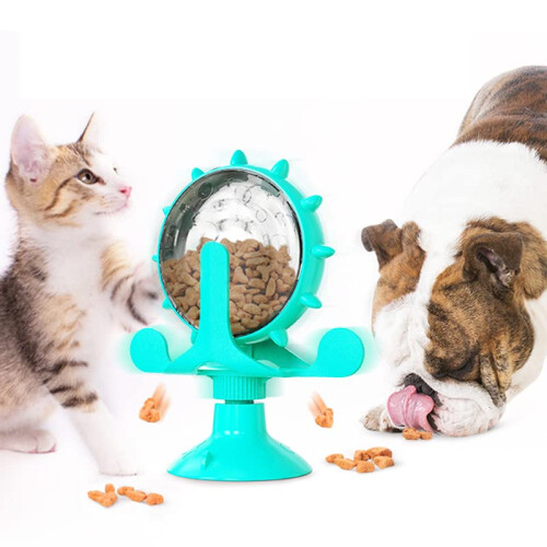 Windmill Rotatable Food Dispenser Toy for Small Medium Pets