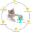 Windmill Rotatable Food Dispenser Toy for Small Medium Pets 2