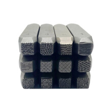 12PCS Handmade Jewelry Carving Tool Set Metal Chisels For Jewelry Carving, Steel Texture Finish, Professional Square