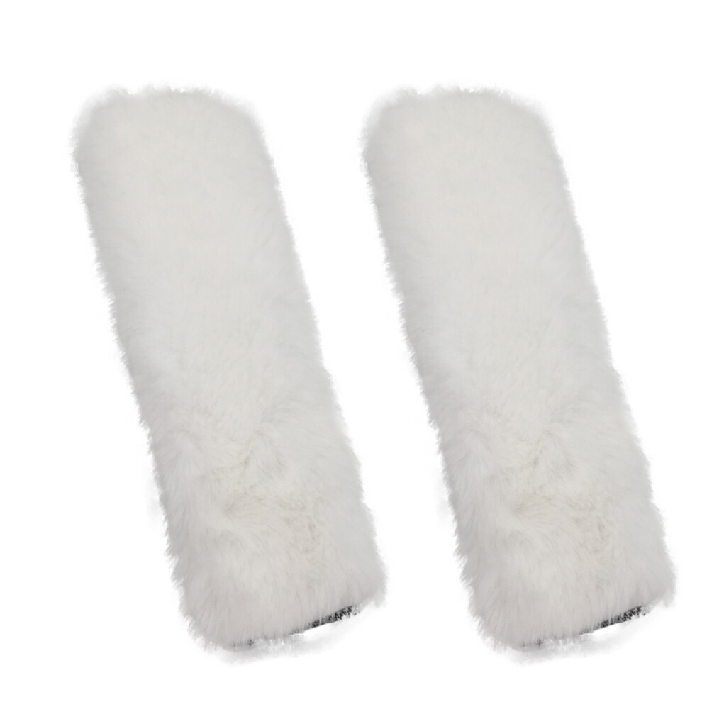 Luxurious Sheepskin Seat Belt Pad, Fluffy Australian Merino Wool Shoulder Protector For Cars, Trucks, Airplanes (Versatile Design) 9138057226430