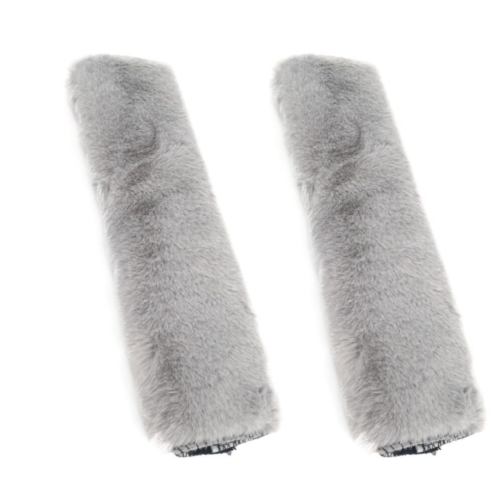 Luxurious Sheepskin Seat Belt Pad, Fluffy Australian Merino Wool Shoulder Protector For Cars, Trucks, Airplanes (Versatile Design) 9138057226454