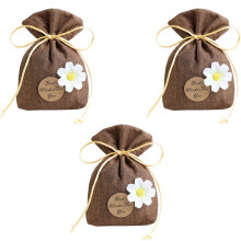 Bolsitas para fiestas de boda con aroma duradero, bolsas de arpillera para guardar joyas y artículos para el hogar, bolsas de muselina reutilizables