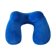 Accesoriu de somn pentru călătorii, pernă gonflabilă reglabilă, suport ergonomic pentru gât, în formă de U, compactă și ușoară, pentru