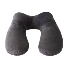 Companion de călătorie versatil, pernă de gât gonflabilă pentru un somn neîntrerupt, cu design ergonomic și husă moale de catifea, ideală
