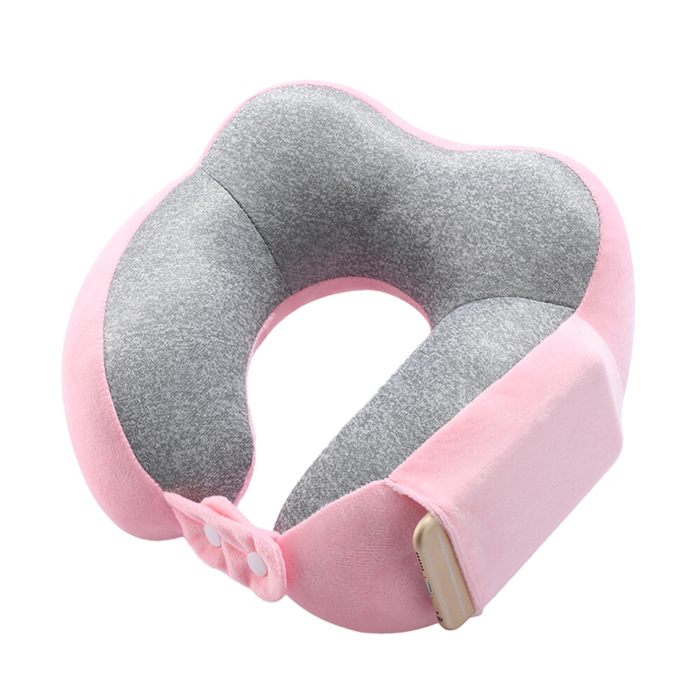 Travel Neck Pillow, Ergonomic Design Chin Support For Frequent Flyers, Compact Memory Foam Travel Accessory With Hyperfoam Technology & Portable 9138057227116