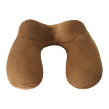 Companion de călătorie versatil, pernă de gât gonflabilă pentru un somn neîntrerupt, cu design ergonomic și husă moale de catifea, ideală