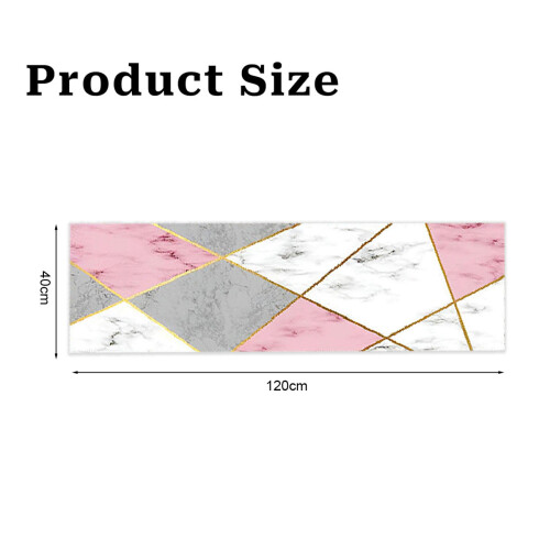 Multipurpose Anti-Fatigue Kitchen Mat, Foldable Non Slip Support for Home, Office Use (Pink Marble) 1