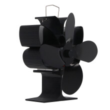 Ventilatore silenzioso per stufa a energia termica per una distribuzione efficiente del calore, struttura resistente in alluminio anodizzato per