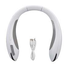 Rechargeable Bladeless Fan with USB Fan LED Display, Portable Neck Fan Hands-Free Wearable Fan with Quadruple Protection System for Home Office
